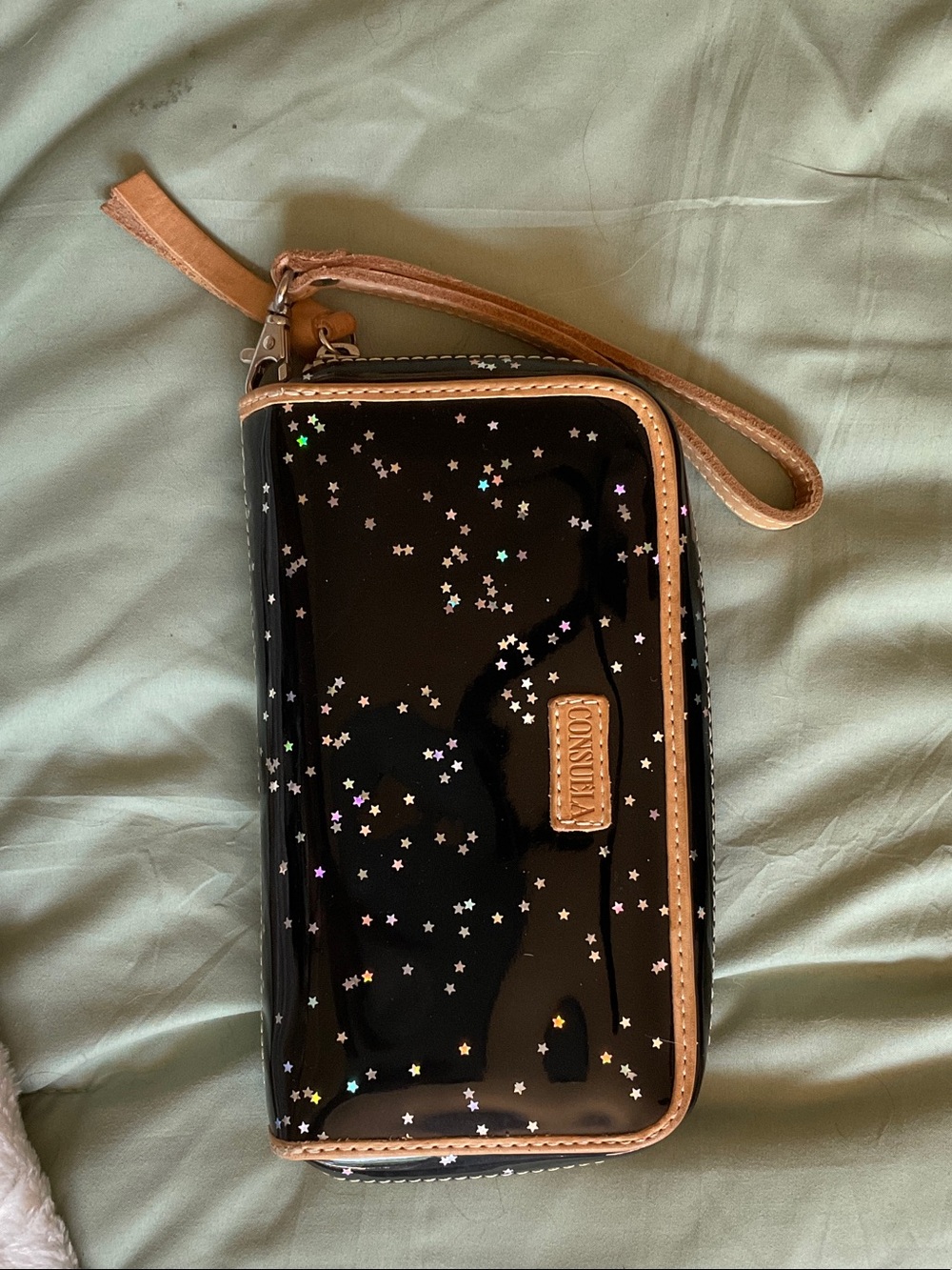 Consuela Dreamy Wristlet wallet with Tan Trim